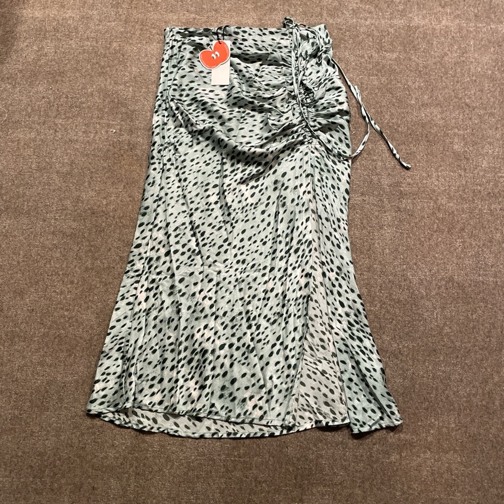 Stylish green leopard Print Skirt
